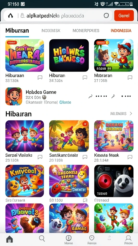 Tampilan awal yang menarik dan intuitif.