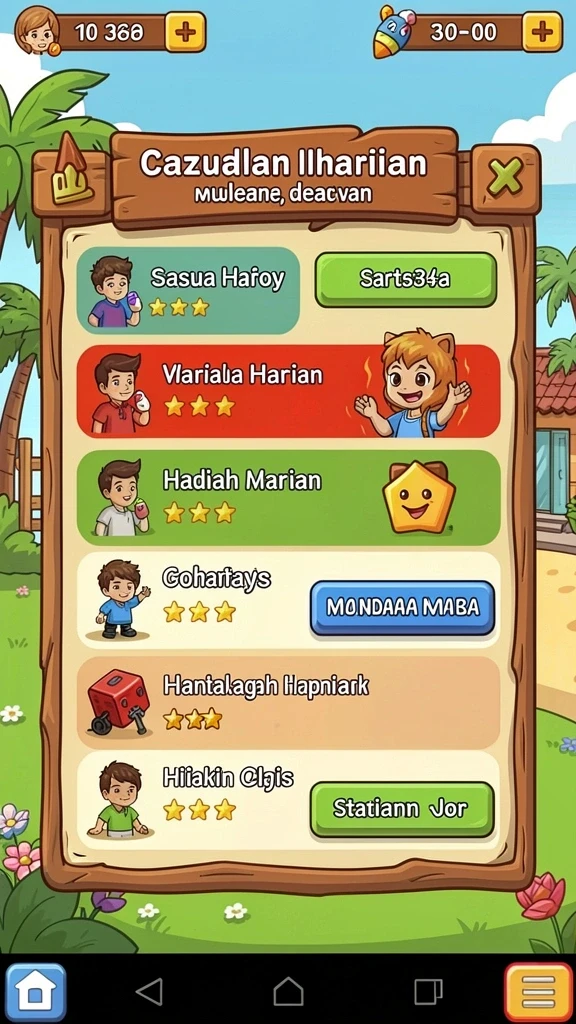 Fitur interaktif yang membuat permainan semakin seru.