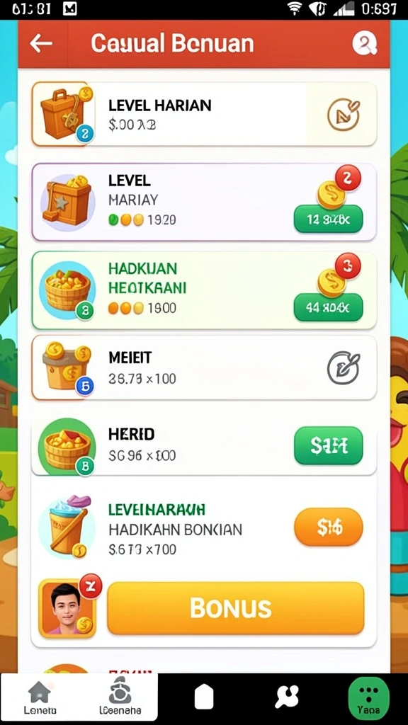 Karakter-karakter unik dengan keterampilan khusus.