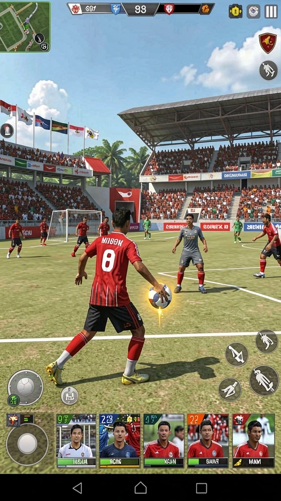 Grafis dalam game yang menambah pengalaman bermain.