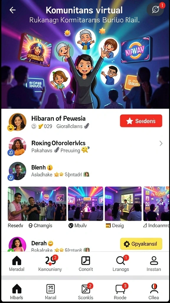 Fitur karakter yang dapat dikustomisasi sesuai selera.