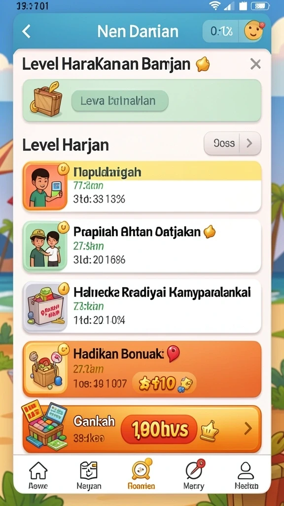 Level menantang dengan desain kreatif.