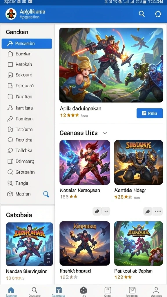 Gambaran awal dunia petualangan yang memukau.