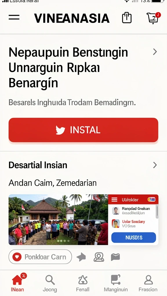 Tampilan utama aplikasi DEWA1000 yang menarik.
