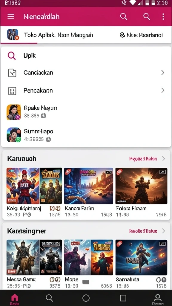 Tampilan antarmuka yang user-friendly dan menarik.