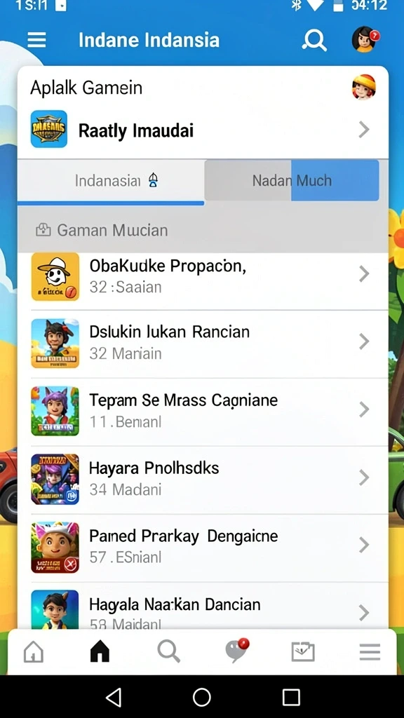 Grafis lansekap yang memukau dalam setiap level permainan.
