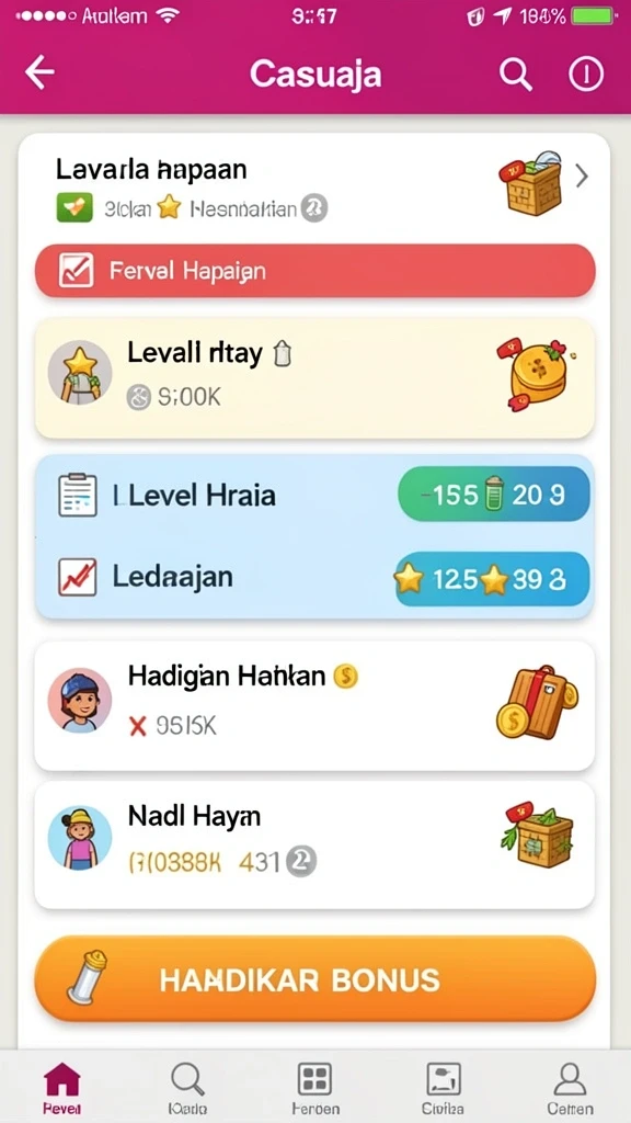 Tantangan seru di setiap level yang harus ditempuh.