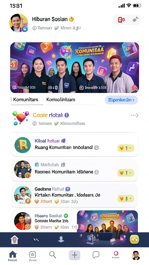 Tampilan antarmuka yang sederhana dan menarik.
