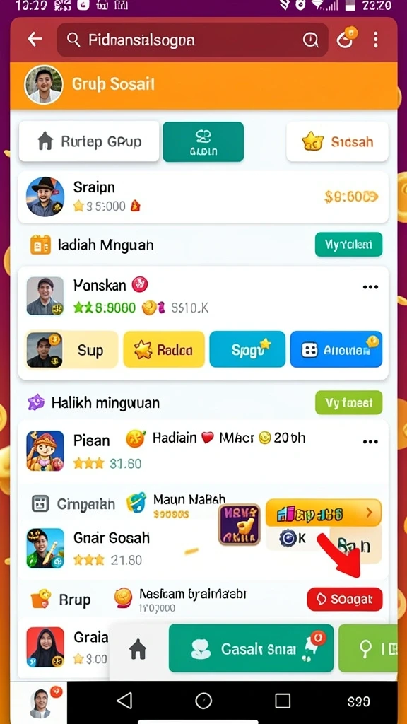 Antarmuka aplikasi yang menarik dan mudah digunakan.