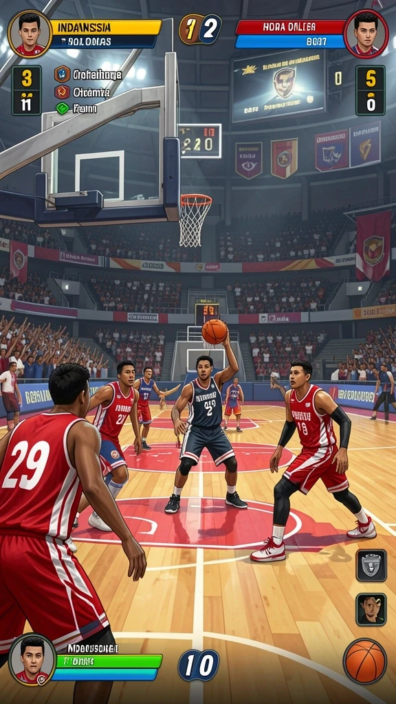 Fitur leaderboard menambah kompetisi yang seru di dalam game.