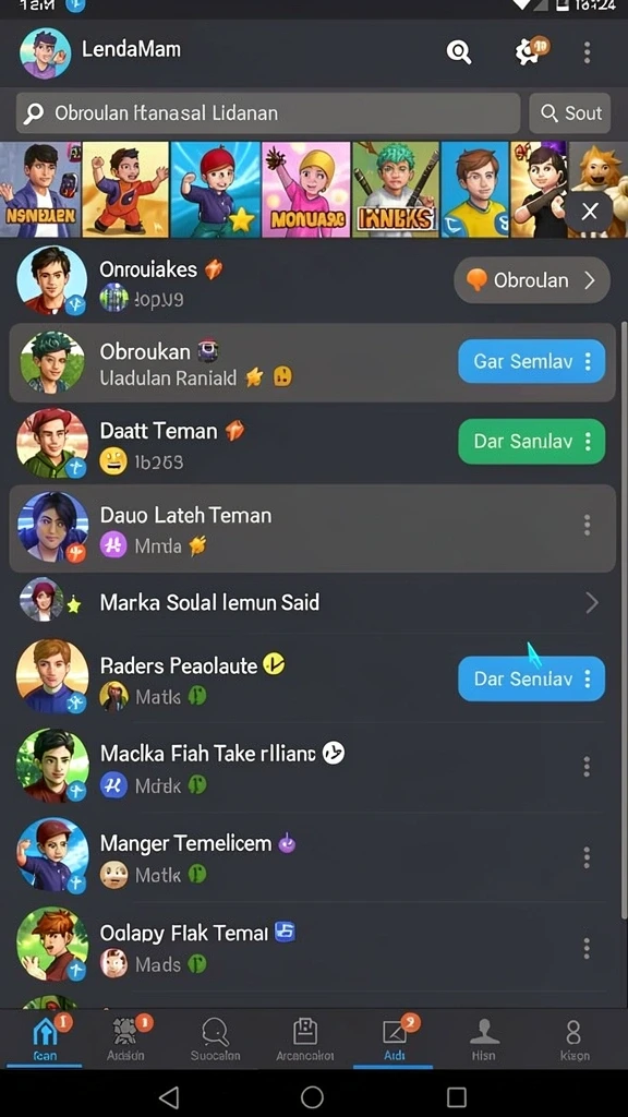 Karakter utama dengan desain yang menarik dan unik.