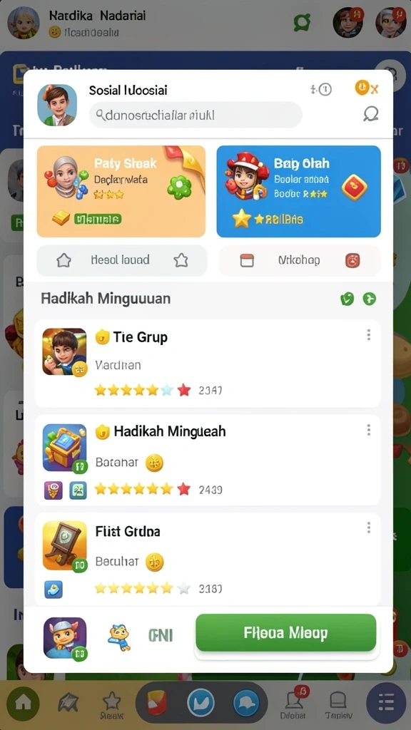 Karakter yang dapat disesuaikan untuk pengalaman bermain yang unik.