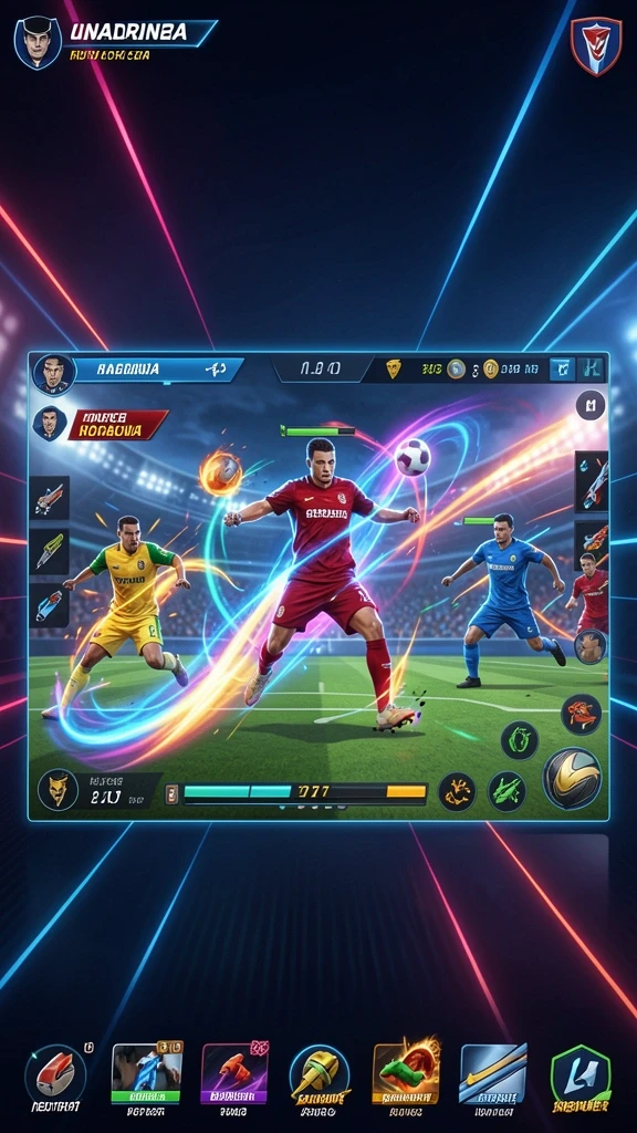 Menampilkan suasana level petualangan yang menakjubkan.