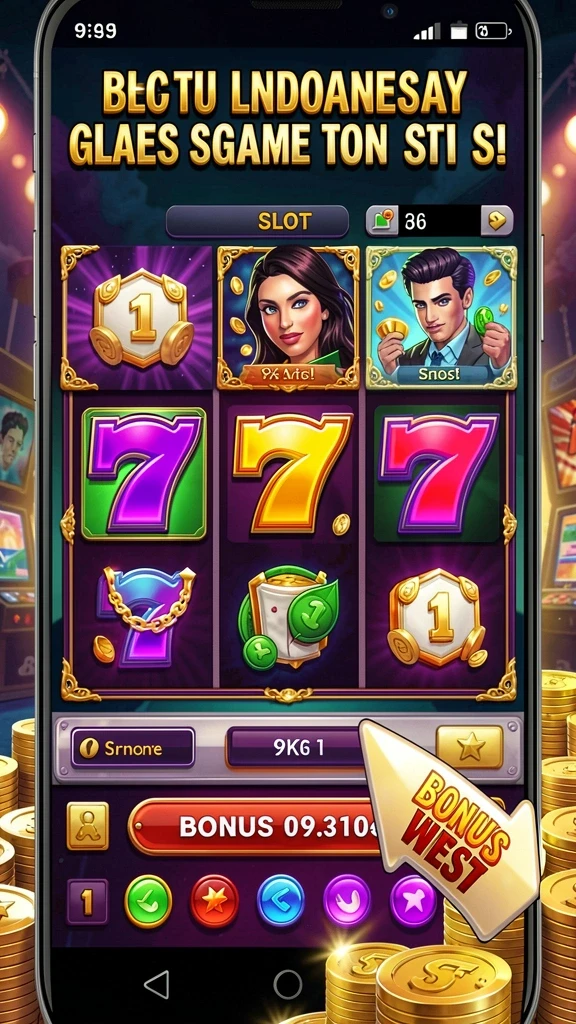 Pemandangan game yang menakjubkan dan penuh warna.