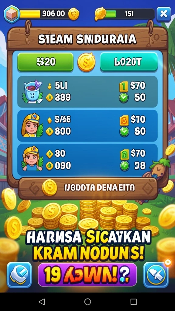 Beragam pilihan permainan yang menghibur.